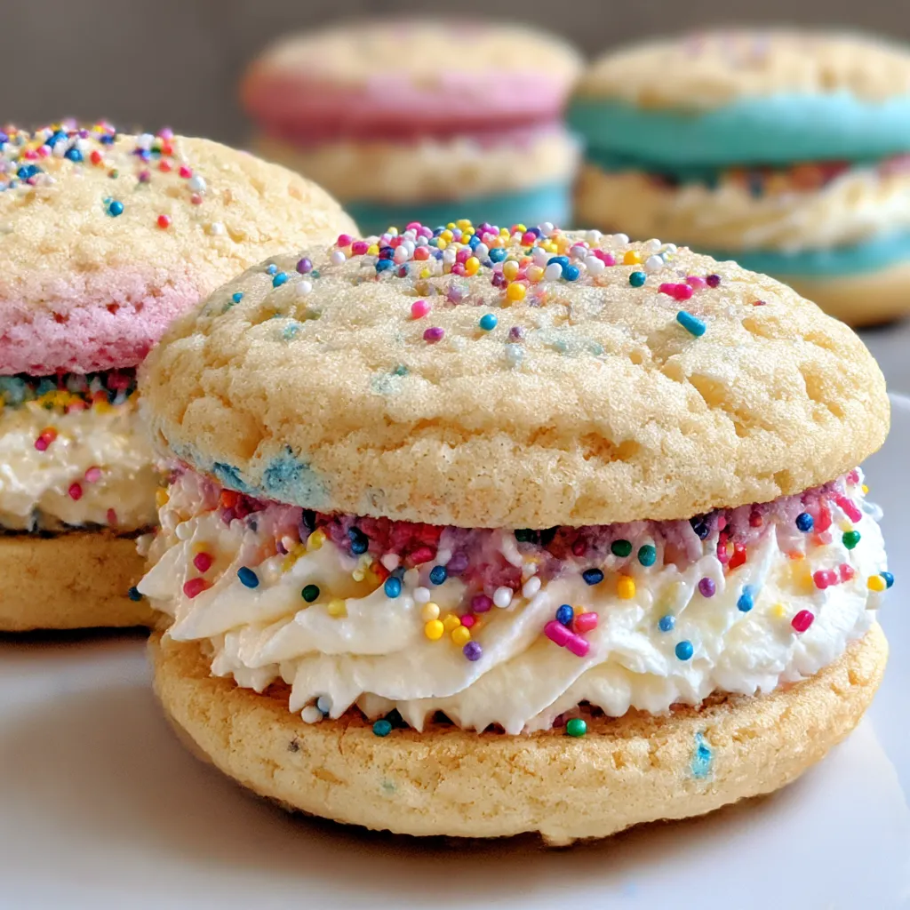 Pastel Sugar Cookie Sandwiches