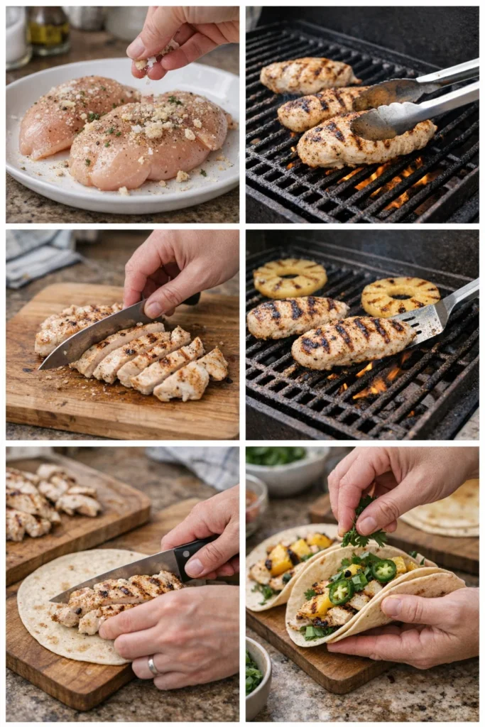 Pineapple Chicken Tacos