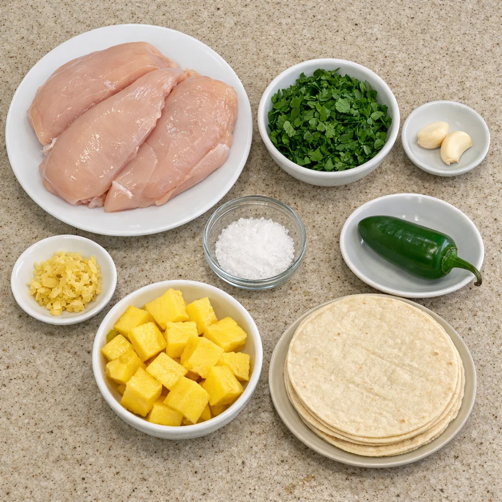 Pineapple Chicken Tacos