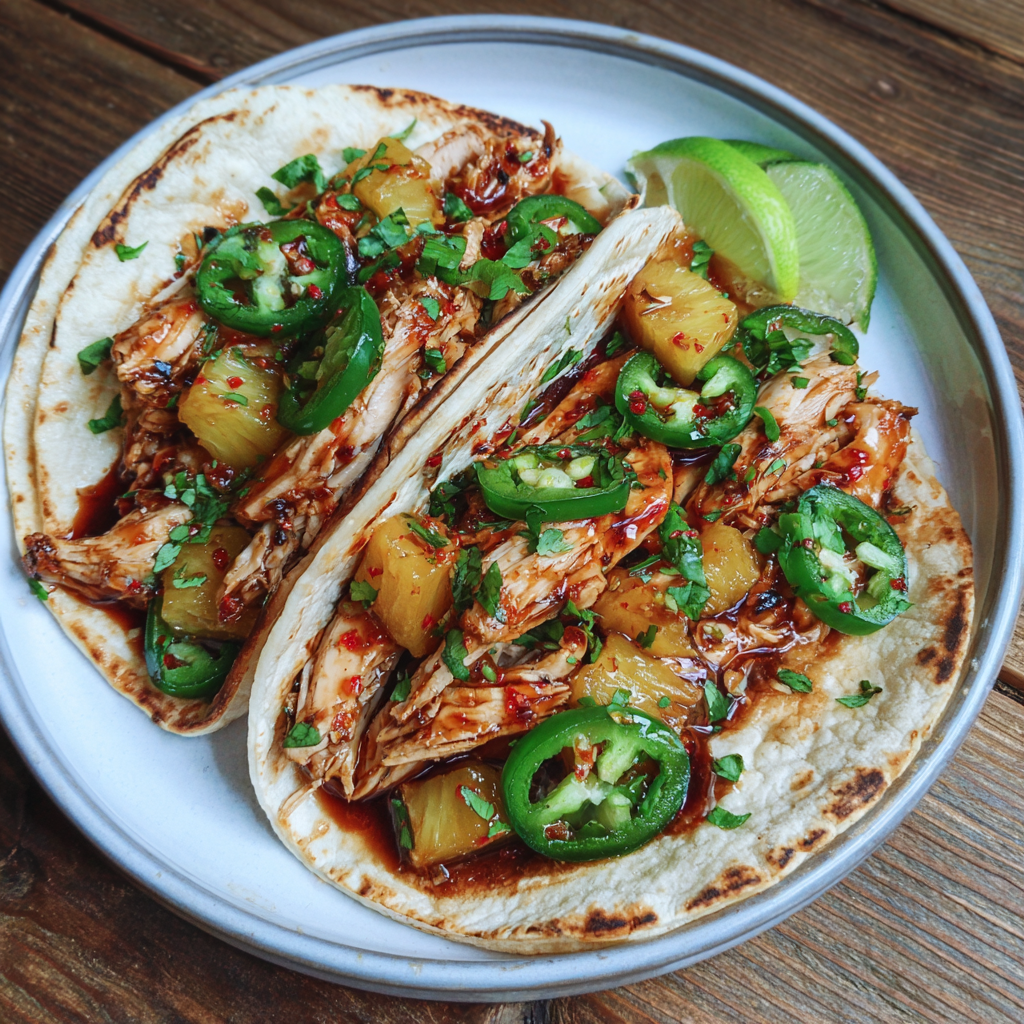 Pineapple Chicken Tacos