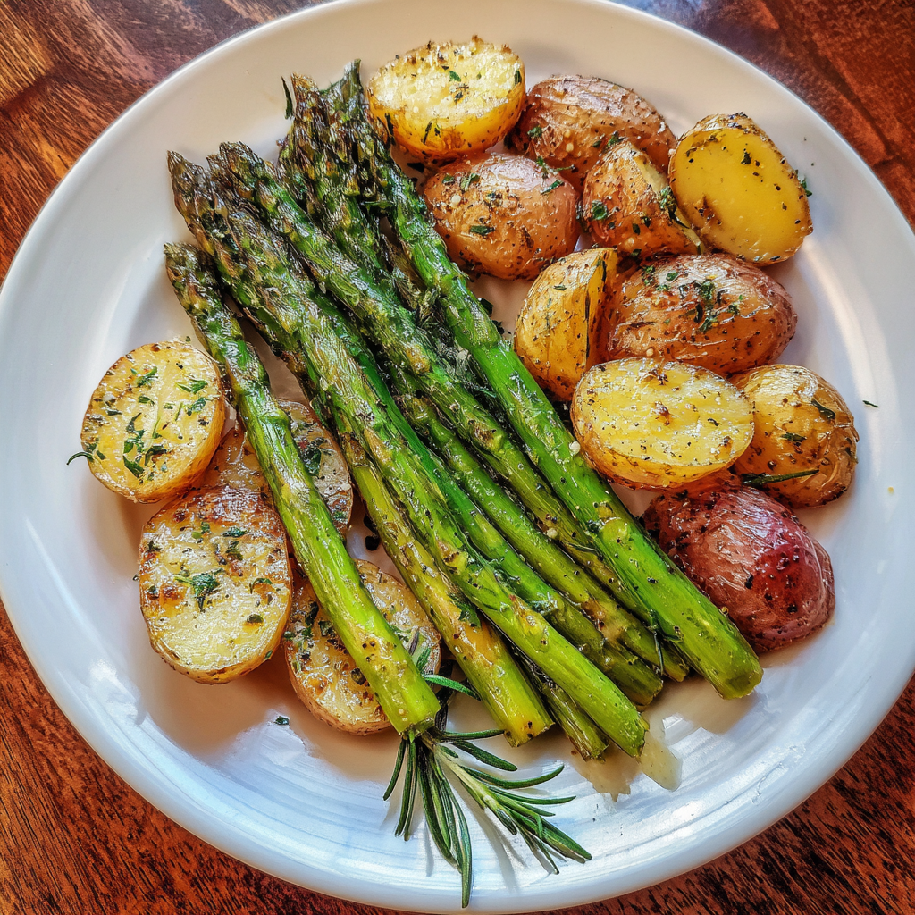 Roasted Asparagus and Potatoes