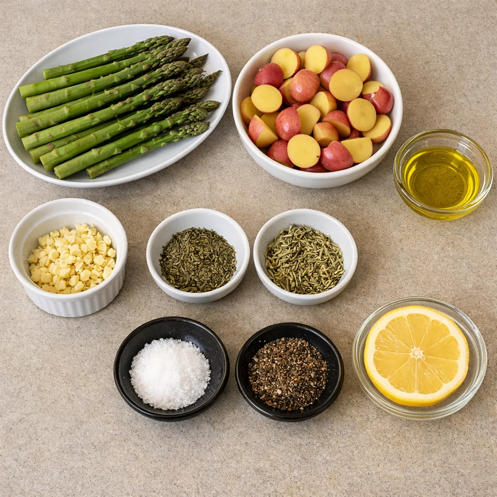 Roasted Asparagus and Potatoes