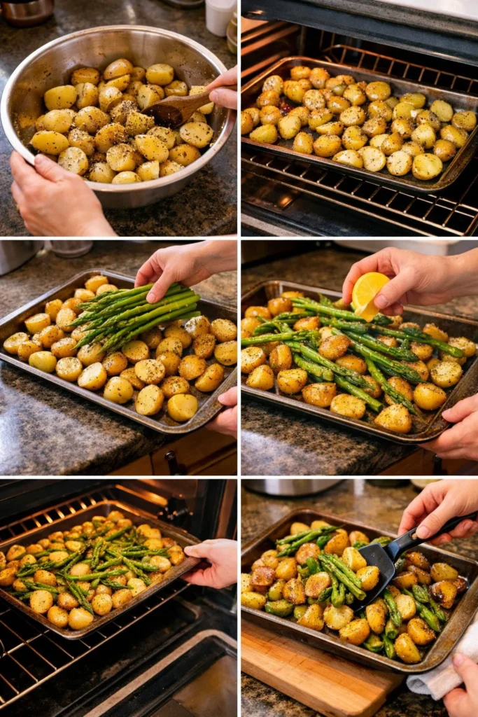 Roasted Asparagus and Potatoes