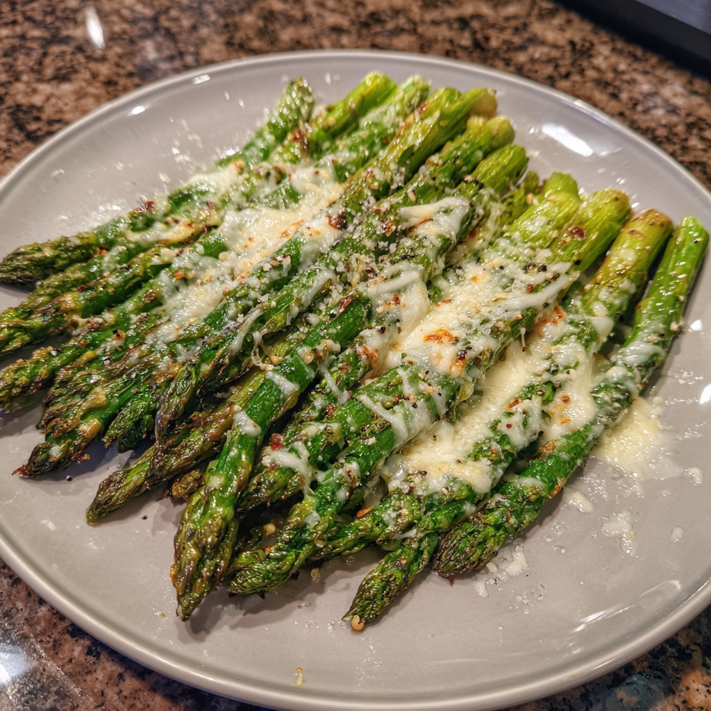 Roasted Asparagus with Cheese