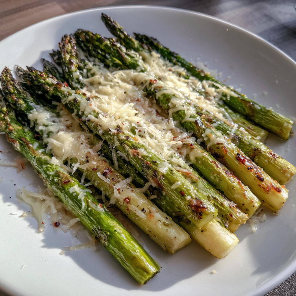 Roasted Asparagus with Cheese