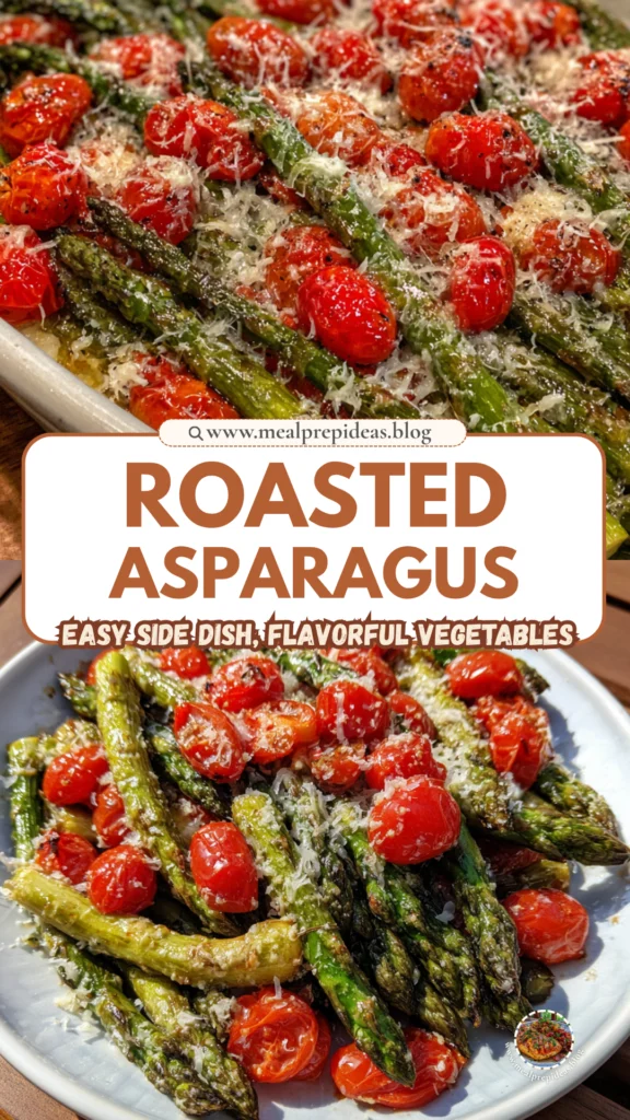 Roasted Asparagus with Parmesan and Tomatoes