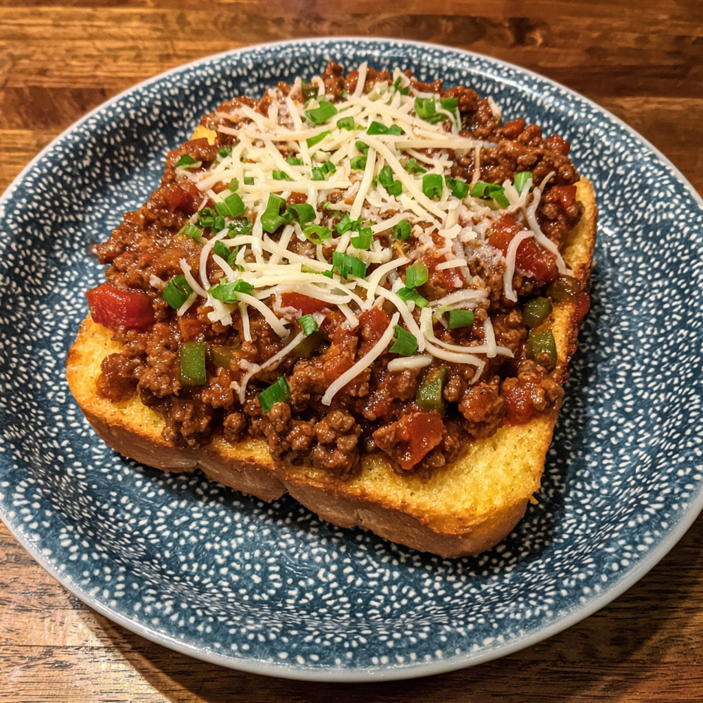 Sloppy Joe Garlic Bread