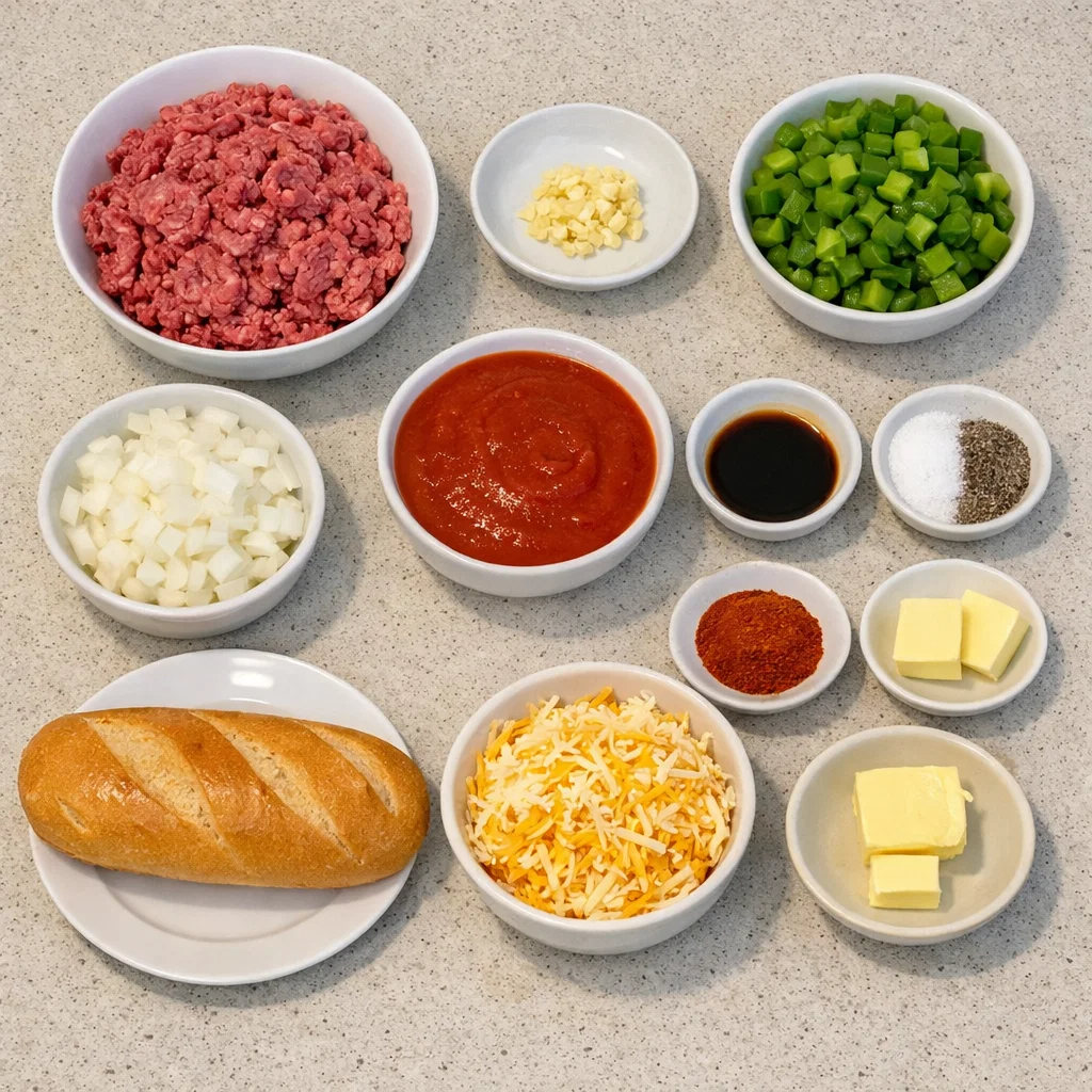 Sloppy Joe Garlic Bread