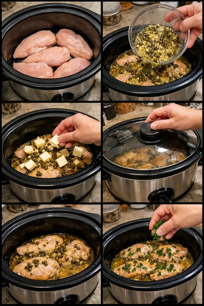 Slow Cooker Chicken Piccata