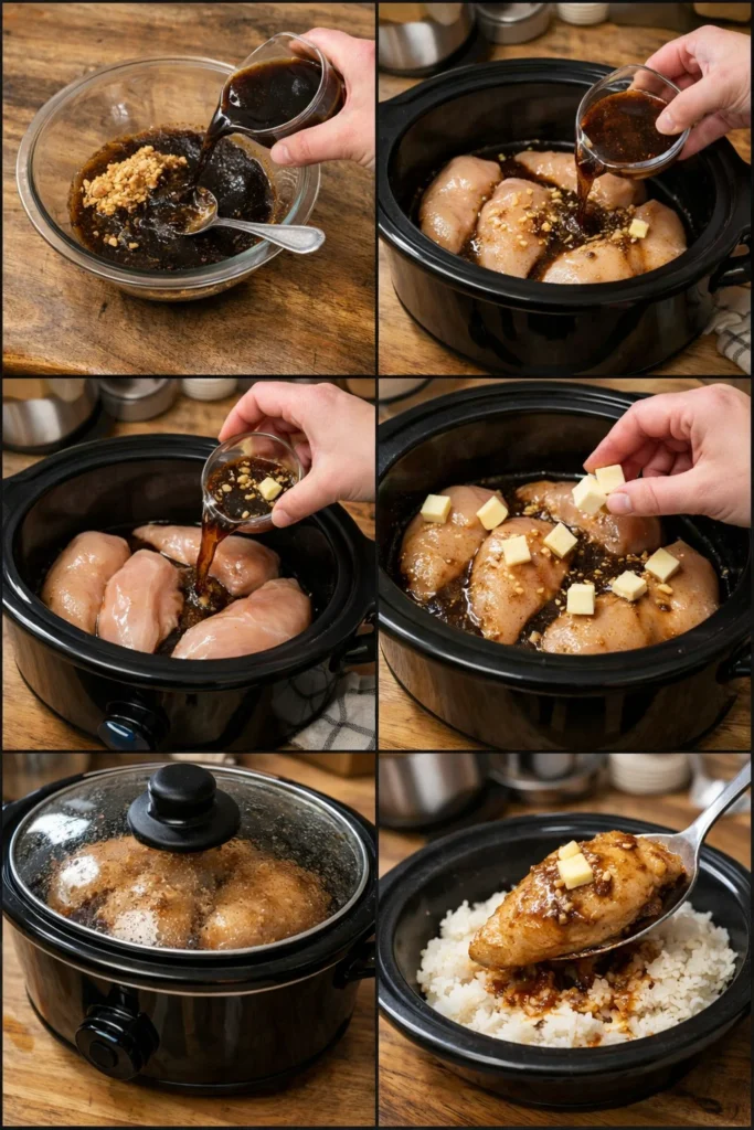Slow Cooker Garlic Chicken