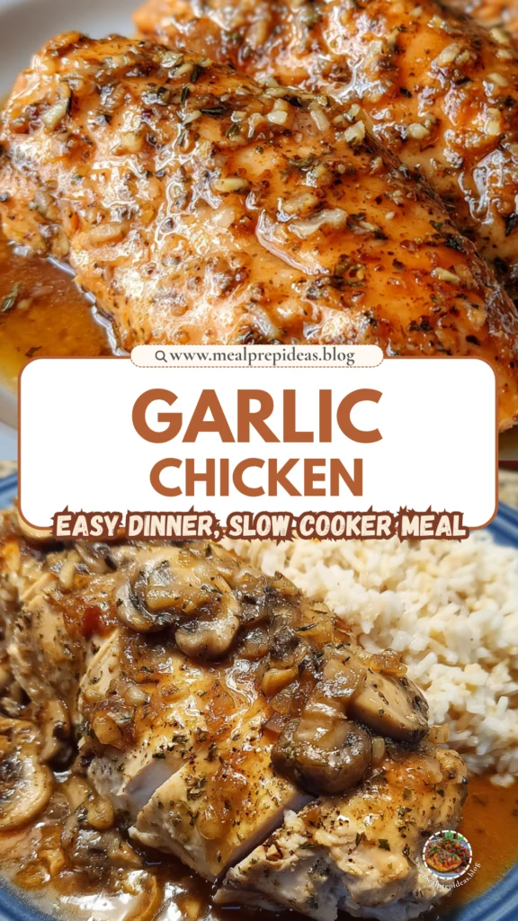 Slow Cooker Garlic Chicken