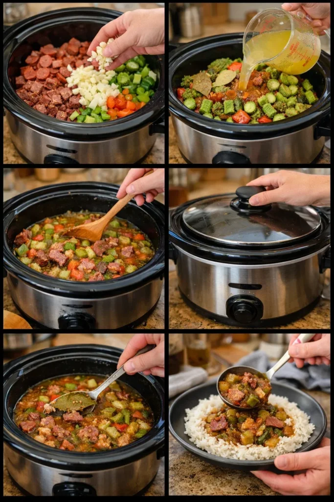 Slow Cooker Gumbo with Smoked Beef