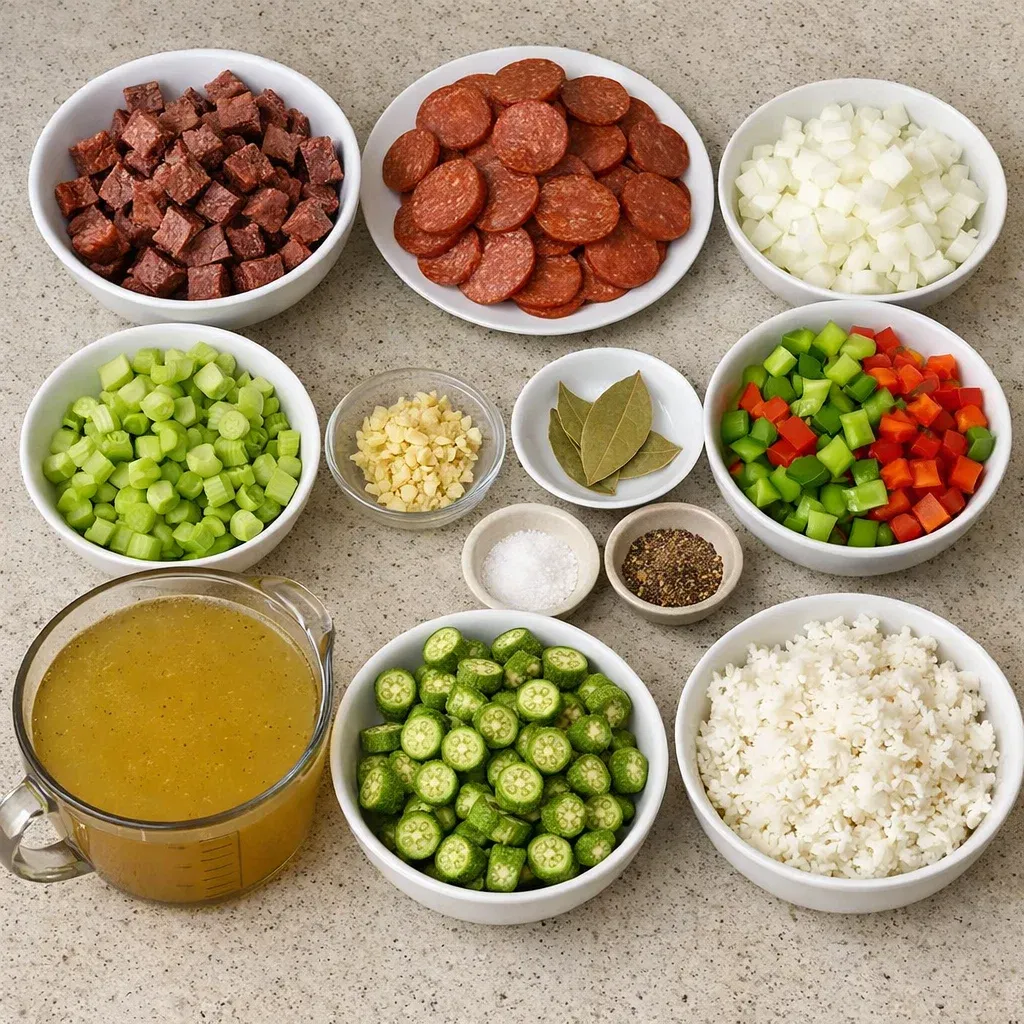 Slow Cooker Gumbo with Smoked Beef