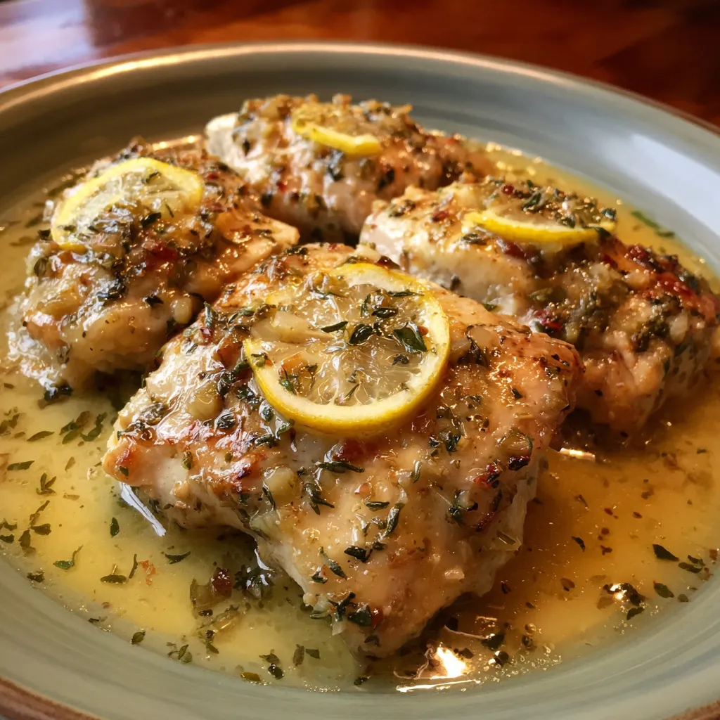 Slow Cooker Lemon Herb Chicken