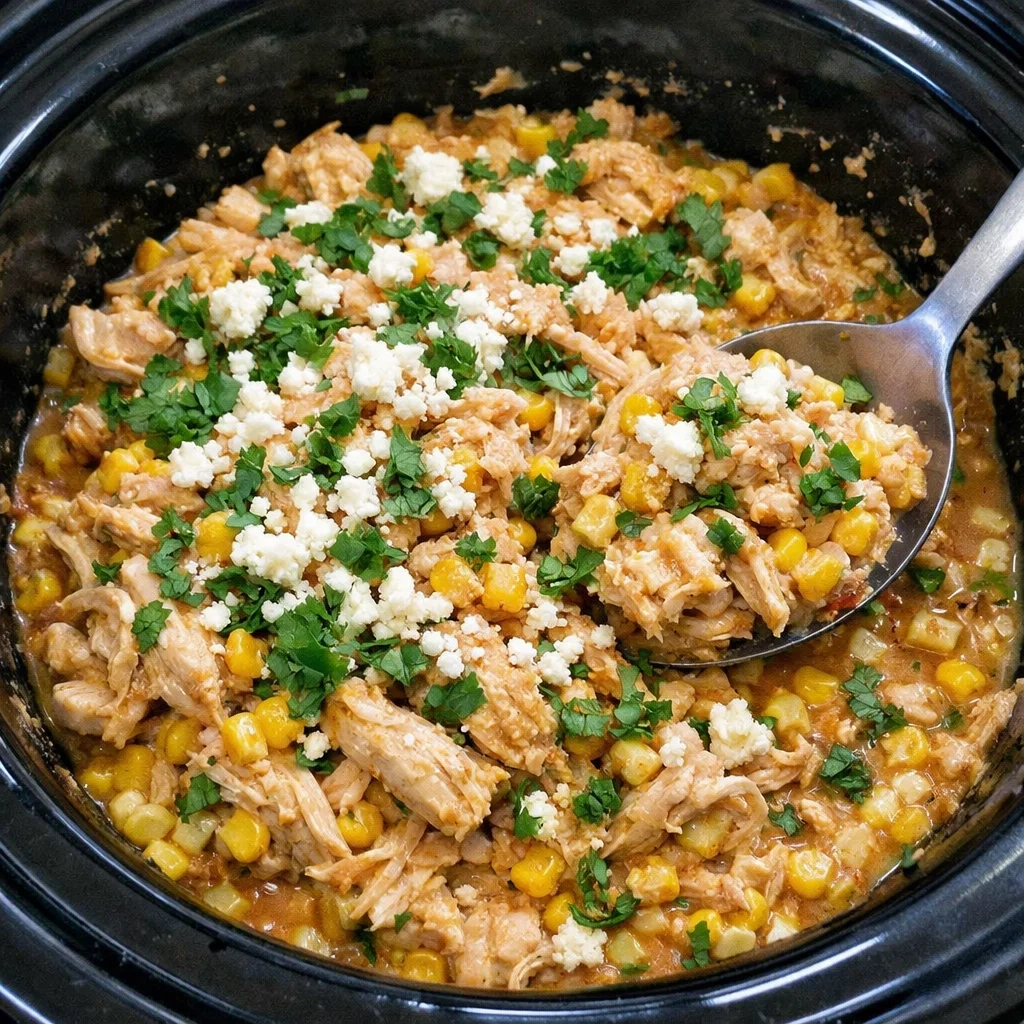 Slow Cooker Street Corn Chicken