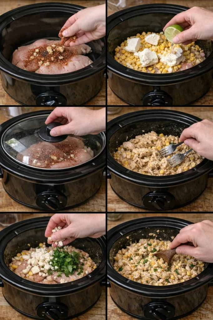 Slow Cooker Street Corn Chicken