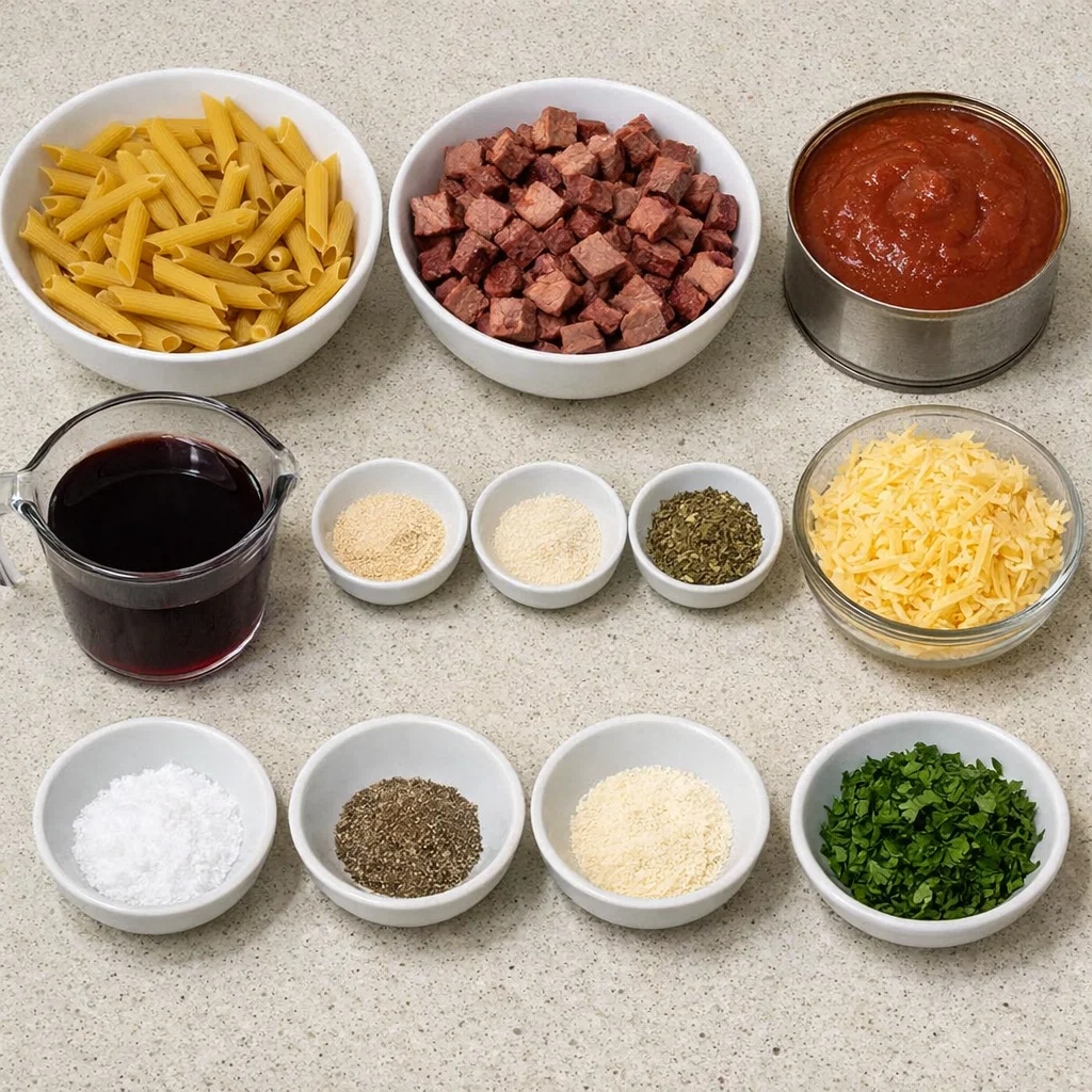 Smoked Beef Pasta Bake