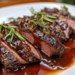 Smoked Beef and Grape Juice Glaze