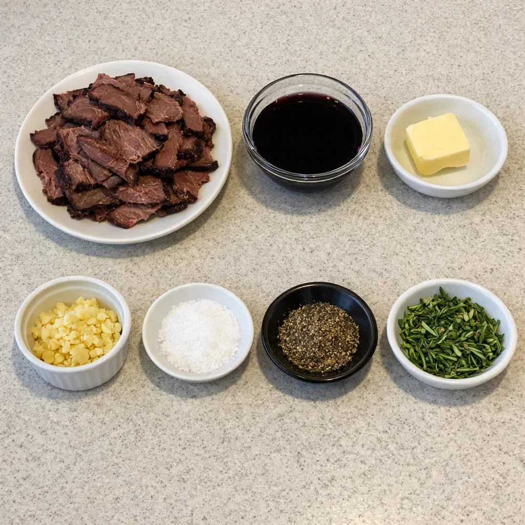 Smoked Beef and Grape Juice Glaze