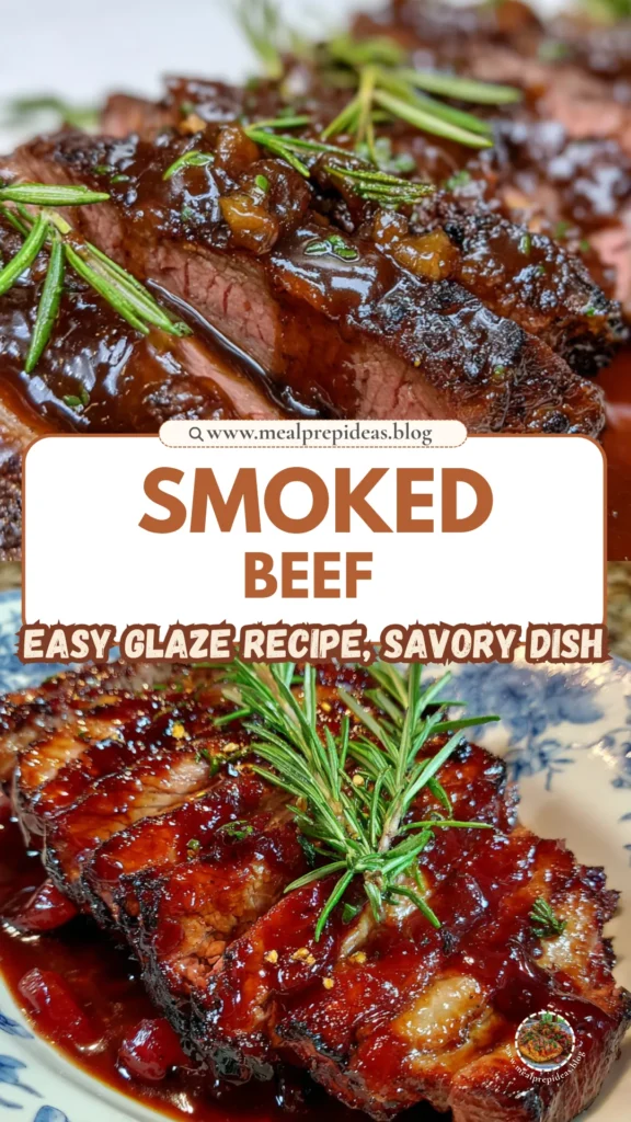 Smoked Beef and Grape Juice Glaze