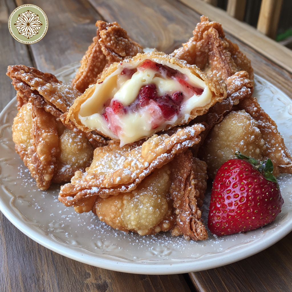 Strawberry Cheesecake Wontons