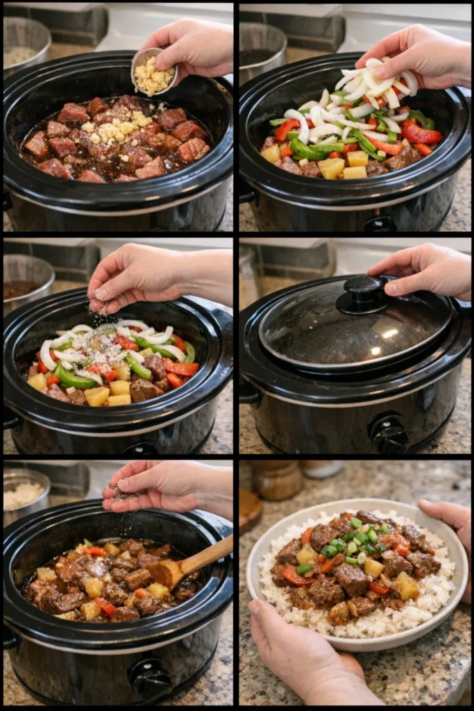 Sweet Hawaiian Crockpot Beef