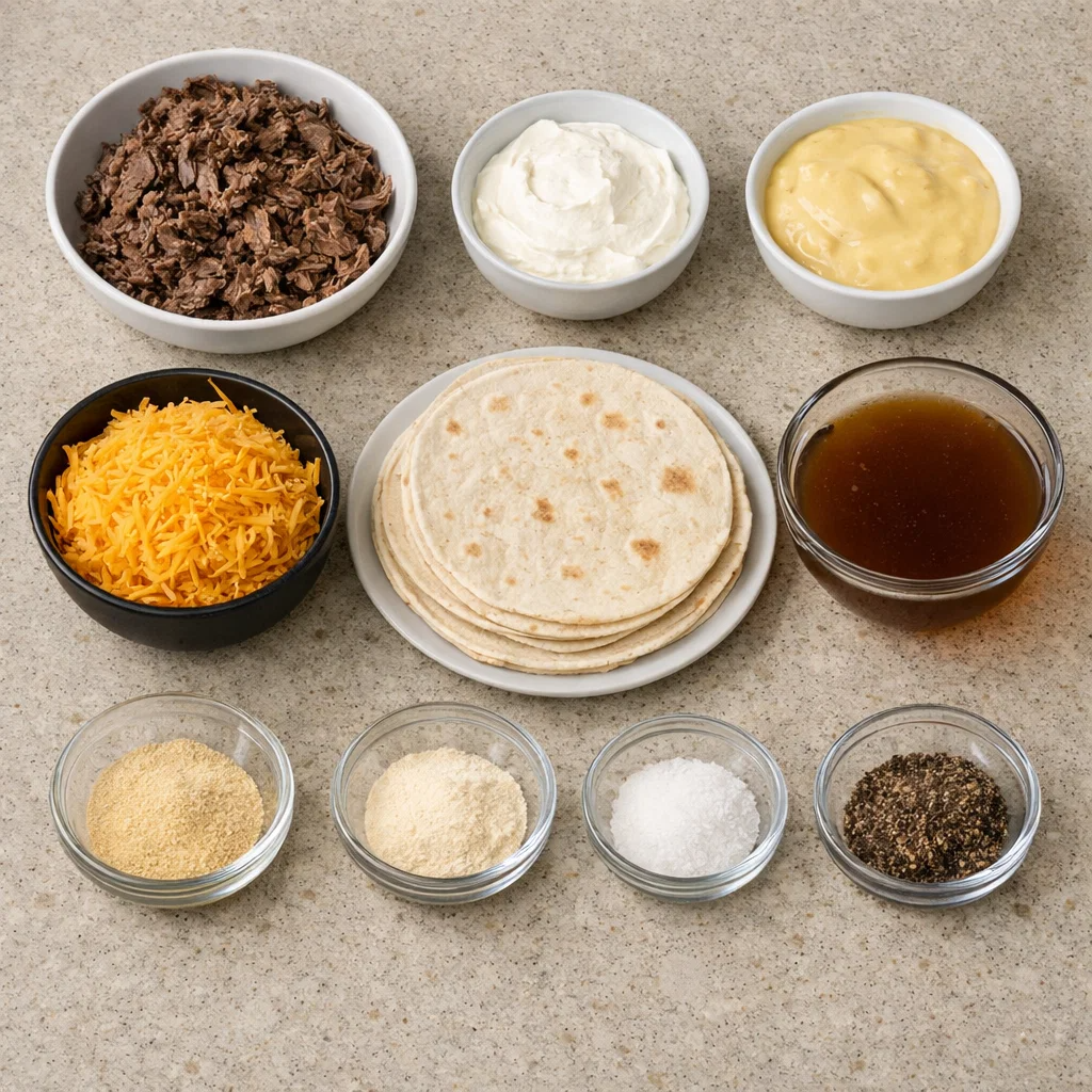 White Beef Enchiladas Recipe