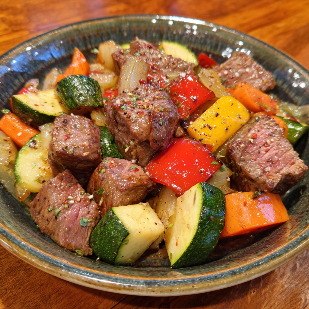 Air Fryer Smoked Beef Dinner