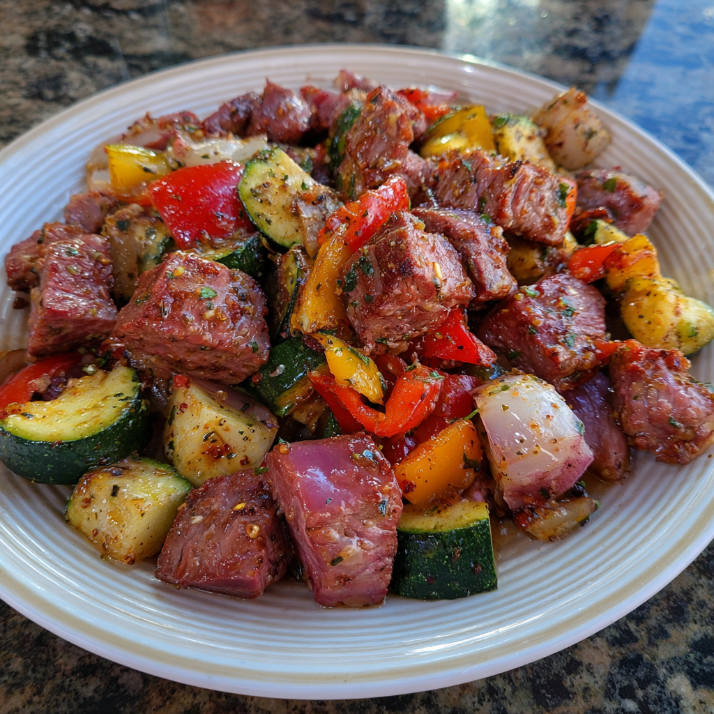Air Fryer Smoked Beef Dinner