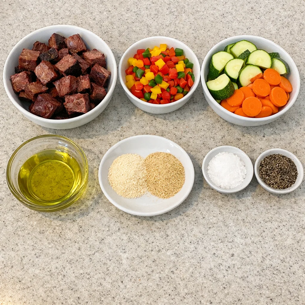 Air Fryer Smoked Beef Dinner