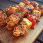BBQ Pineapple Chicken Kabobs