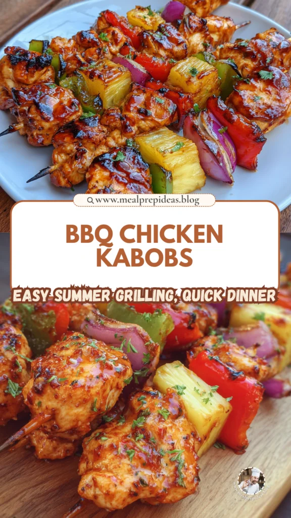 BBQ Pineapple Chicken Kabobs