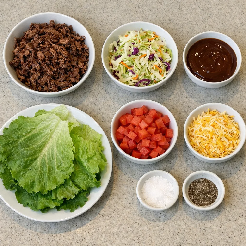 BBQ Smoked Beef Coleslaw Wraps