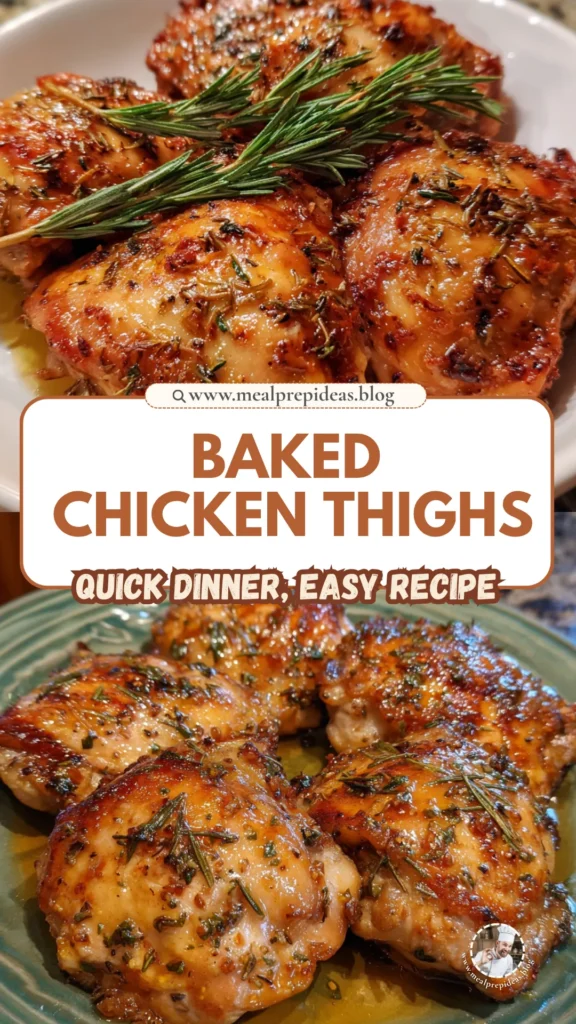 Baked Boneless Skinless Chicken Thighs