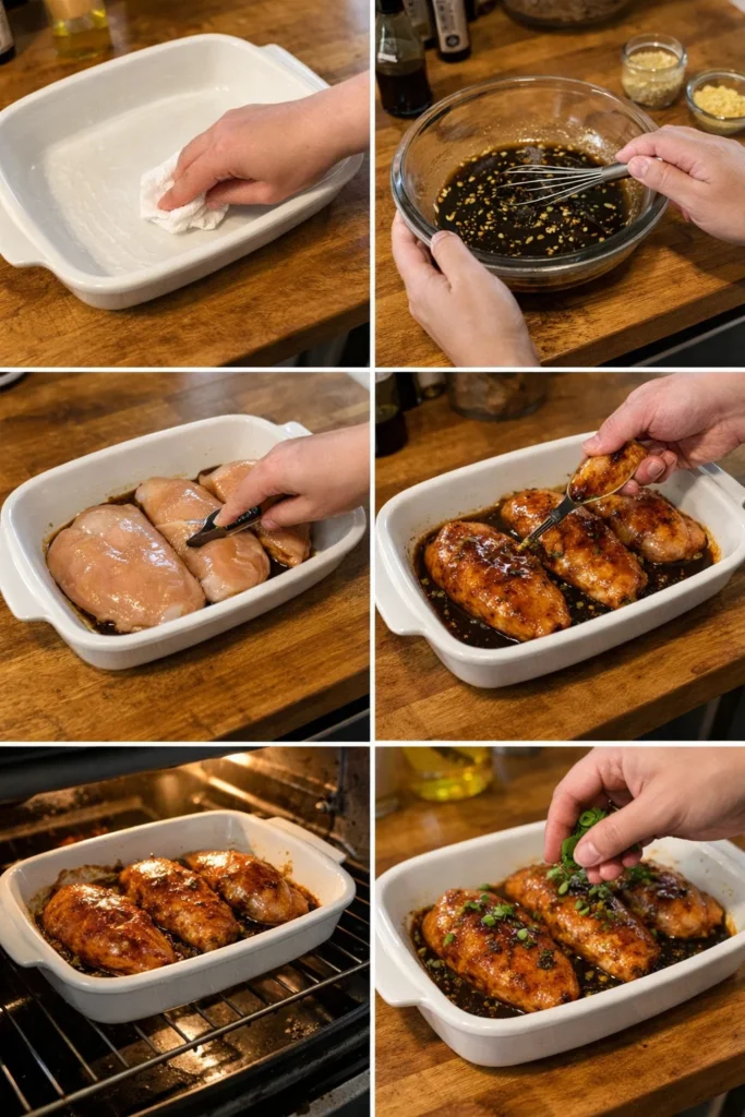 Baked Honey Garlic Chicken