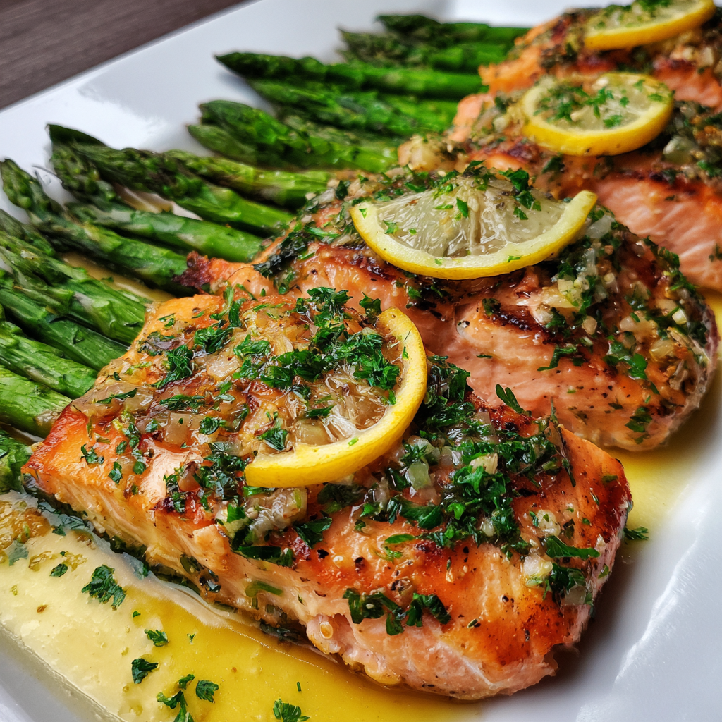 Baked Salmon with Asparagus