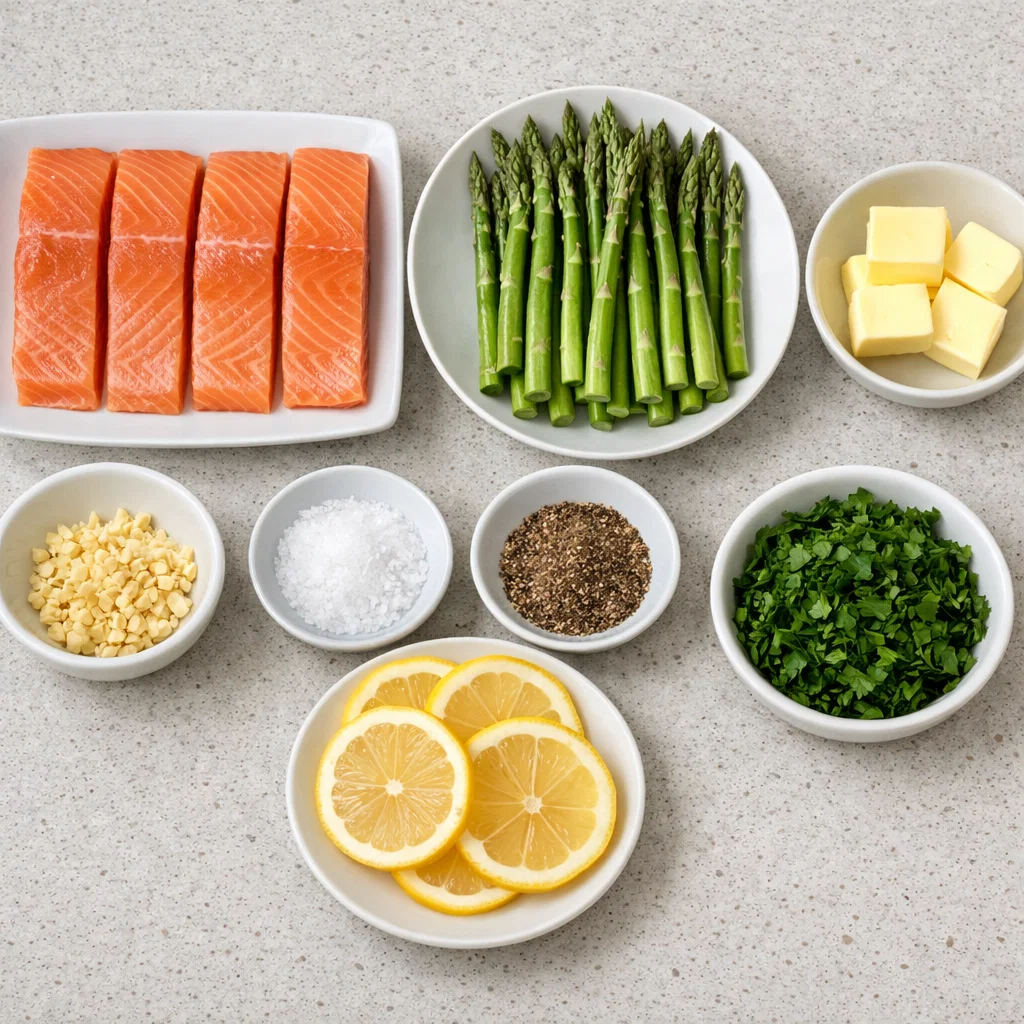 Baked Salmon with Asparagus