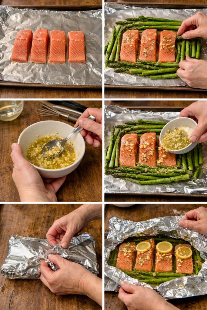 Baked Salmon with Asparagus