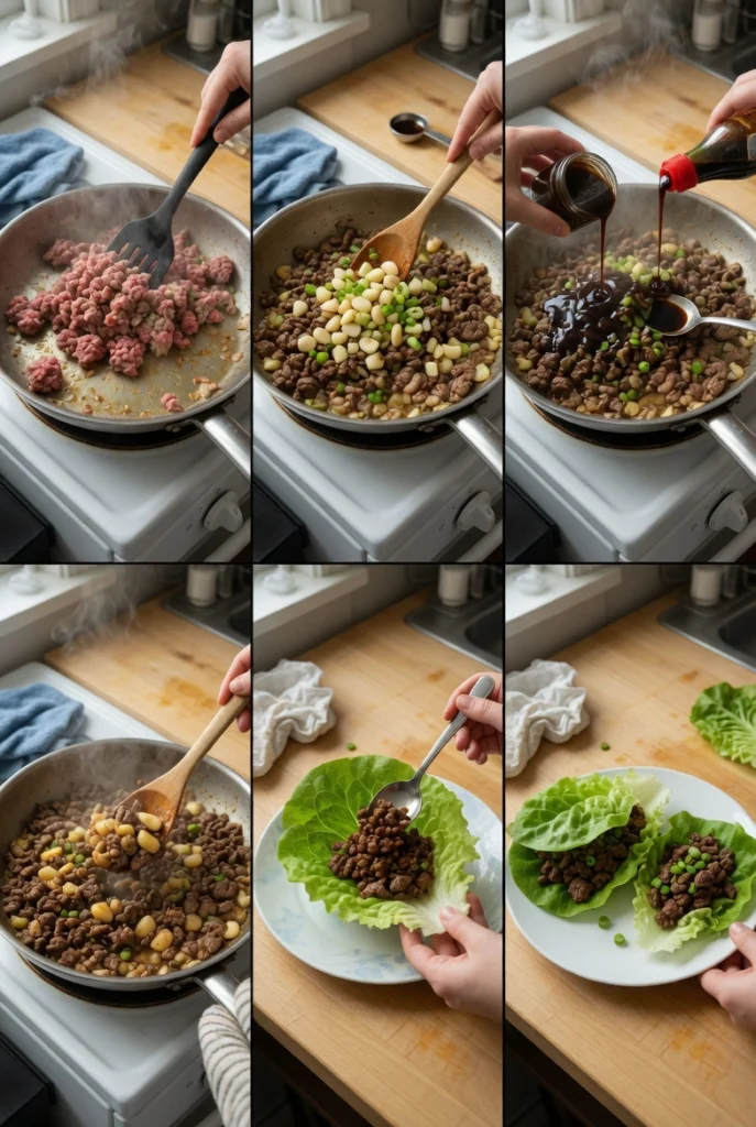 Beef Lettuce Wraps