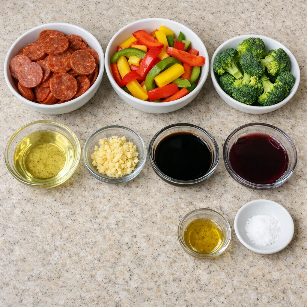 Beef Pepperoni Stir Fry