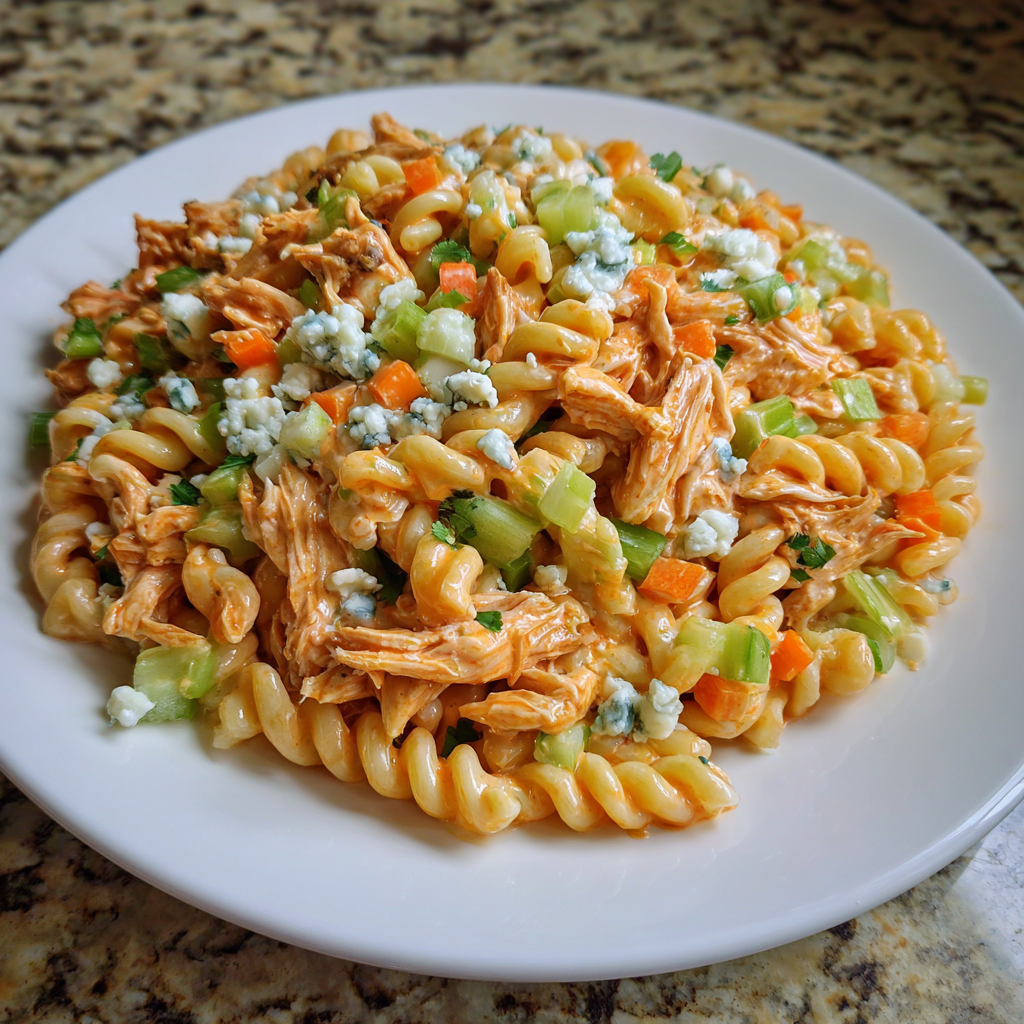 Buffalo Chicken Pasta Salad