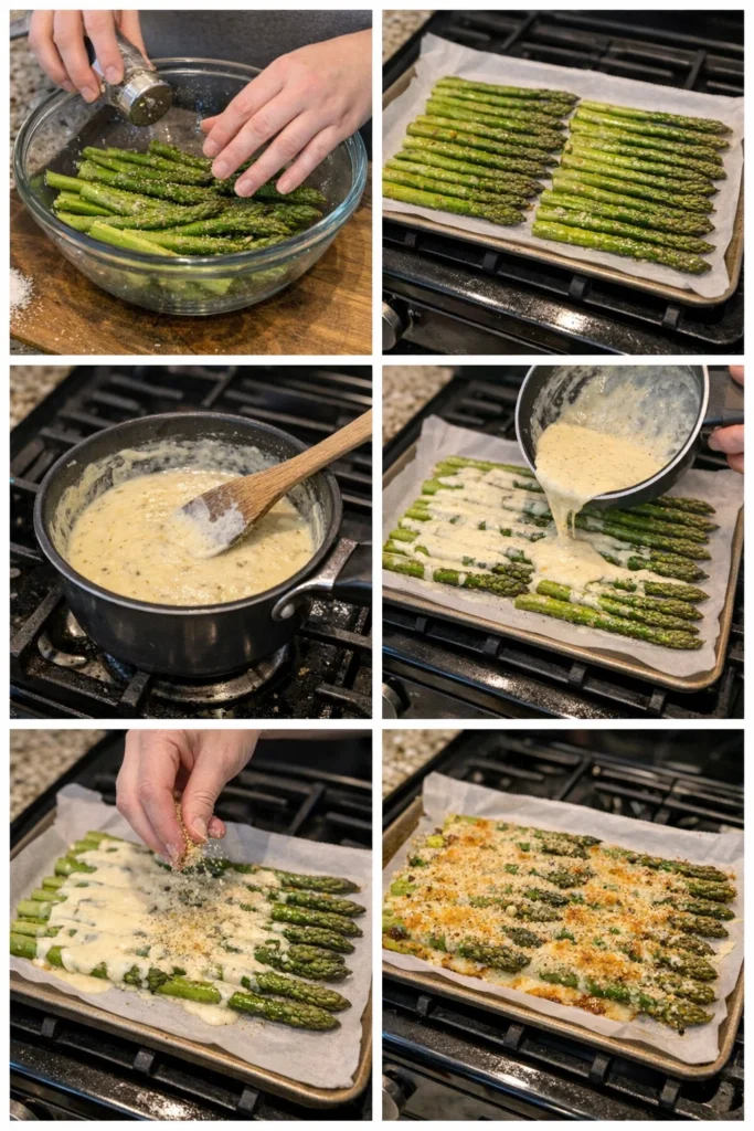 Cheesy Baked Asparagus