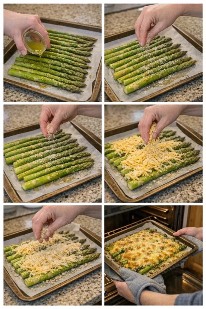 Cheesy Baked Asparagus