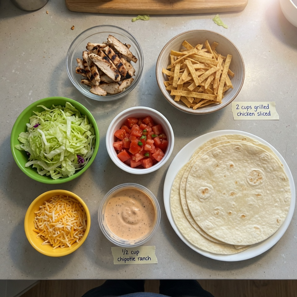 Chipotle Ranch Grilled Chicken Burrito