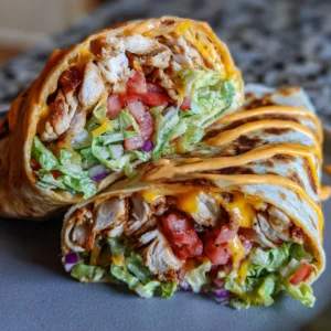 Chipotle Ranch Grilled Chicken Burrito