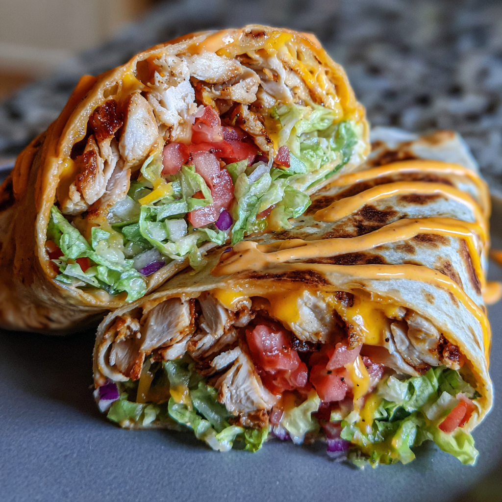 Chipotle Ranch Grilled Chicken Burrito