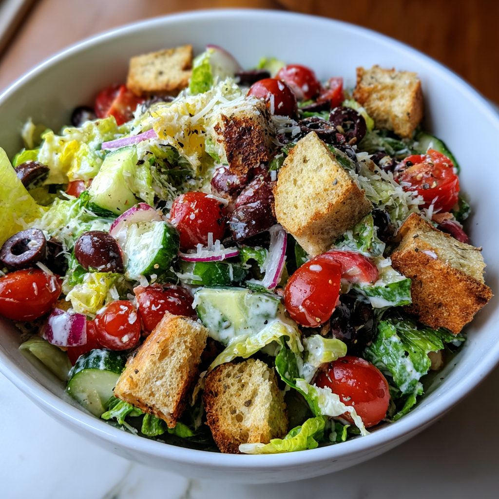 Copycat Olive Garden Salad & Dressing