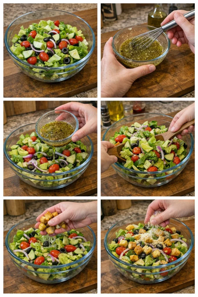 Copycat Olive Garden Salad & Dressing