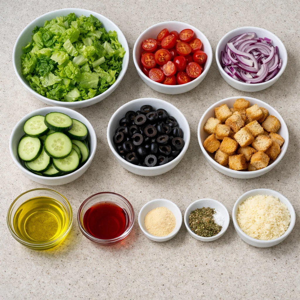 Copycat Olive Garden Salad & Dressing