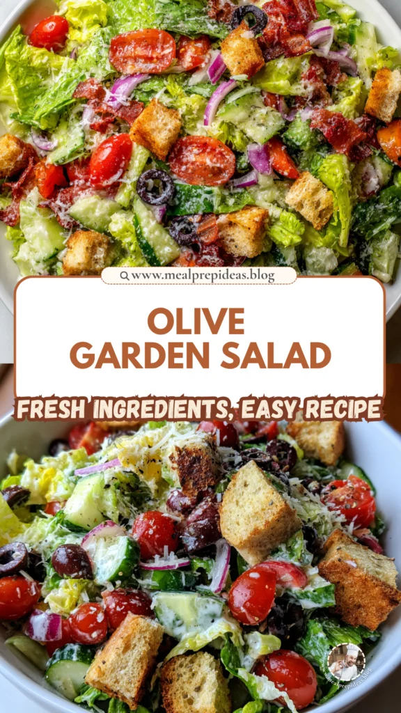 Copycat Olive Garden Salad & Dressing